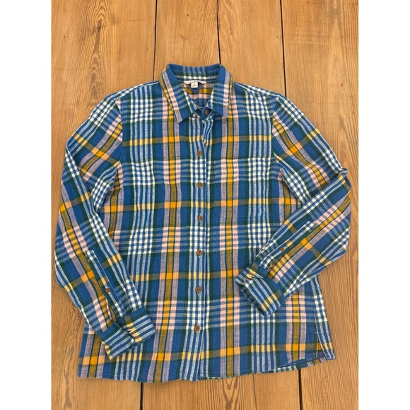 LL Bean Signature Other - L.L. Bean‎ Signature Flannel Shirt Men's Small Plaid Blue Heritage Button Up